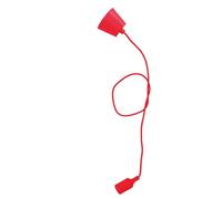 VoltShine Passe-goupille rouge en silicone, idéal pour l'organisation des câbles, flexible et durable, facile à utiliser dans divers environnements