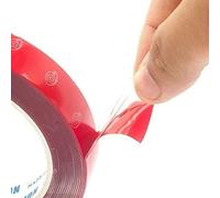 VoltShine Ruban double face acrylique 12 mm x 2 m, haute adhérence, résistant à la déchirure, idéal pour les travaux manuels, la fixation et le montage sur diverses surfaces.