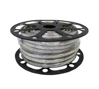 VoltShine Ruban LED bleu haute tension 50 m 10 mm, idéal pour éclairer les espaces, la décoration et la signalisation.