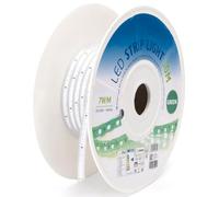 VoltShine Ruban LED vert, 50 m, 8 mm, avec circuit intégré, idéal pour l'éclairage décoratif et la signalisation.