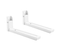 VoltShine Support de Micro-Ondes Pliable, Couleur Blanche, Structure compacte, idéal pour économiser de l'espace et faciliter l'accès dans la Cuisine.