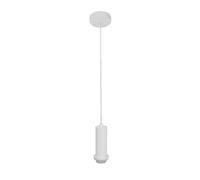 VoltShine Suspension blanche, douille E27, dimensions 10 x 10 cm, idéale pour éclairer les espaces et ajouter du style à la décoration.