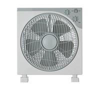 VoltShine Ventilateur box de 30 cm, 40 W, blanc, idéal pour rafraîchir les petits espaces et améliorer la circulation de l'air.