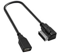 Voltvera AMI Adaptateur Câble MDI pour Audi A1 A2 A3 A4 A5 A6 S6 A8 S8 R8 Q3 Q5 Q7, 30 CM/11,81 Pouces Câble Aux Audio USB MMI Adaptateur MP3 Multimédia Musique Interface pour VW TT VW Golf Passat