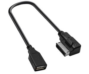 Voltvera AMI Adaptateur Câble MDI pour Audi A1 A2 A3 A4 A5 A6 S6 A8 S8 R8 Q3 Q5 Q7, 30 CM/11,81 Pouces Câble Aux Audio USB MMI Adaptateur MP3 Multimédia Musique Interface pour VW TT VW Golf Passat