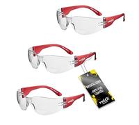 voltX 3 x 'GRAFTER’ Lunettes de lecture légères de sécurité Bifocales, Certifiées CE EN166F / Lunettes de cyclisme (TRANSPARENTES Dioptrie +2.0) + Lentille UV400 - Safety Reading Glasses
