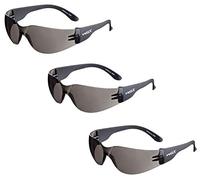 voltX 3 x GRAFTER’ Lunettes légères de sécurité, Certifiées CE EN166F / Lunettes de cyclisme (FUMÉ - sans dioptrie) + anti condensation, Lentille UV400 - Safety Reading Glasses
