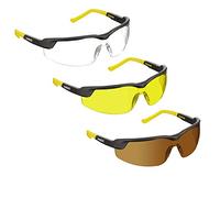 voltX 3 x GT ADJUSTABLE Lunettes de sécurité Réglables (Transparentes, Jaunes et Marron - +2.5 dioptrie), Certifiées CE EN166FT, Revêtement anticondensation, UV400 Bifocal Safety