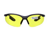 voltX 'CONSTRUCTOR' Lunettes de sécurité à grossissement Total Non-Bifocales (Jaunes, +2.5 dioptrie), lunettes de lecture avec lentilles grossissantes, certifiées CE EN166F, lentilles UV400 antibuée
