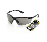 voltX 'CONSTRUCTOR' Lunettes de sécurité de lecture (FUMÉ dioptrie +2.0) BIFOCALES avec Cordon doté d'un arrêtoir/Lunettes de cyclisme - Reading Safety Glasses Certifiées CE EN166F