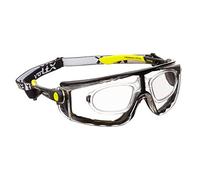 voltX 'Quad' 4 in 1 - Lunettes de sécurité de Lecture à Verres entièrement grossissants (Dioptrie +1.5, Transparent) - avec Bandeau et Insert en Mousse - certifiées CE EN166F