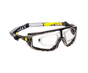 voltX 'Quad' 4 in 1 - Lunettes de sécurité de Lecture à Verres entièrement grossissants (Dioptrie +1.5, Transparent) - avec Bandeau et Insert en Mousse - certifiées CE EN166F