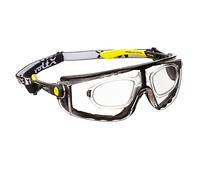 voltX 'Quad' 4 in 1 - Lunettes de sécurité de Lecture à Verres entièrement grossissants (Dioptrie +3.0, Transparent) - avec Bandeau et Insert en Mousse - certifiées CE EN166F