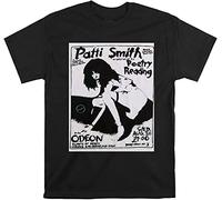 Volu Patti Smith Odeon 70'S Poetry T-Shirt Punk T Shirt Men Tshirt Black L
