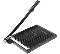 Voluker Massicot A4 Capacité de Coupe 12 Feuilles de Papier pour Bureau, École, Loisirs Créatifs en Papier, Noir