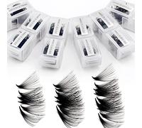 Volume Russe 1200PCS 20D 0.07 C Curl 9-20mm Mixed Extension Cils Bouquet Volume Russe Cils a Cils Prefait Ventilateur Cils Extension de Cils individuels Professionnel