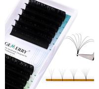 Volume Russe, Cils Individuels Extension D Curl 0,07 12 mm 2d 3d 4d 5d 6d 7d 8d 10d Extension Cils Soie Cluster Naturel Professionnel de GEMERRY (0.07-D curl-12mm)