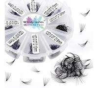 Volume Russes Cils 500PCS 12D 0.07mm C Curl 9-16mm Mixed Préfaits Extensions de Cils Bouquet Cils Préfabriqués Professionnel Cils Volume Russe by Wendy(500-12D-0.07-C-9-16)