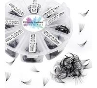 Volume Russes Cils C Curl 500 Fans 12D 0.07mm 13-20mm Mixed Préfaits Extensions de Cils Volume Russe Bouquet Prefait Cils Pré-ventilées Professionnel Ventilateur Cils Extension(500-12D-0.07-C-1320)