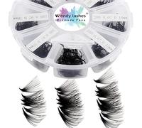 Volume Russes Cils C Curl 500 Fans 20D 0.07mm 13-20mm Mixed Préfaits Extensions de Cils Volume Russe Bouquet Prefait Cils Pré-ventilées Professionnel Ventilateur Cils Extension(500-20D-0.07-C-1320)