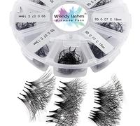 Volume Russes Cils D Curl 500 Fans 9D 0.07mm 13-20mm Mixed Préfaits Extensions de Cils Volume Russe Bouquet Prefait Cils Pré-ventilées Professionnel Ventilateur Cils Extension(500-9D-0.07-D-1320)