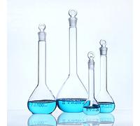 volumétrique Bouteille en verre flacons volumétrique Classs une échelle de mesure Bouteille en verre borosilicate Fiole volumétrique, avec bouchon, 25 ml