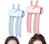 Volumizing Hair Clips with 2 Heat Settings for Quick Crown Lift | Wireless Heated Volumizing Root Lift Clip, Heated Hair Volume Clip, Hair Crown Lifting Styler Booster for Crown Bang(B+p)