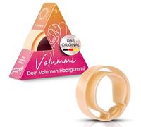 Volummi Chouchou à cheveux - Élastique tressé innovant pour visiblement plus de volume dans la queue de cheval - Maintien solide et doux pour les cheveux - Fabriqué en Allemagne - Sandy Gold S pour