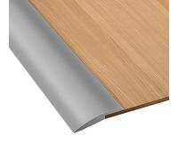 Volumoon 2 Mètres Bande de Seuil de Porte de Sol en Caoutchouc PVC, Barre de Seuil, Profilé de Transition, Bandes de Garniture de Porte de Tapis, Convient pour Une Pente de Seuil de 5 mm (Gris)