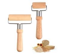 volumoon 2 Pièces Rouleau Patisserie Bois, Rouleau à Pâtisserie Pizza, Petit Rouleau Patisserie, Mini Rouleau Patisserie Bois, Rouleau à pâte en Forme de T, Rouleau de Pâte à Pizza pour Pâtisserie