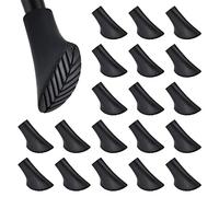 volumoon 20 Pièces Embouts pour Bâtons de Marche Nordique, Tampons en Caoutchouc, Protecteur en Caoutchouc Embouts, Bâtons de Marche en Caoutchouc pour Tous Les Bâtons de Randonnée(Inner 11mm)