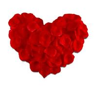 2000 Pièces Pétales de Rose Artificielles, Petale Rouges, Fleur Eternelle Soie de Rose Ambiance Romantique pour Décoration de Mariage Proposer Maison Saint Valentin Fête Anniversaire