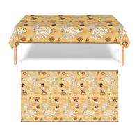 volumoon 2PCS Nappes Fête de Pirates, 137x274CM Nappe Imperméable en Plastique, Nappe Décorative avec Motif Carte Trésor, Couvertures Table, Nappe pour Fêtes de Thème Pirates Anniversaires Pique-Nique