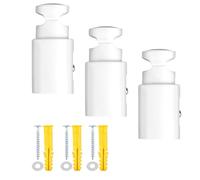 volumoon 3Pièces Support Seche Serviette, fixation seche serviette, support serviette pour radiateur sèche-serviettes, support universel pour seche serviette, Compatible avec Modèles Droits et Courbes