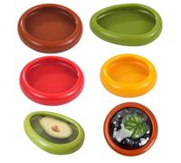 volumoon 4Pcs Boîtes de Rangement pour Fruits et Légumes, Boite Conservation Alimentaire, Boite Rangement Frigo, Garde d'Avocat, Boîte de Conservation Fraîcheur Fruits, Conteneurs de Conservation
