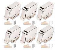 Volumoon 6 Pièces Loquet d'Armoire à Ressort, Ressort Loqueteaux pour Porte Mini Latch, Mini Loquets Tactiles, Fermeture à Ressort Porte d'Armoire pour les d'Armoires les Tiroirs les Penderies