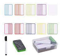 Volumoon 60 Pièces Étiquettes Magnétiques Inscriptibles et Effaçables à Sec pour Réfrigérateurs (2.9 x 7.9 cm)