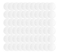 volumoon 60 Pièces Marqueurs de Boisson, Acrylique Boisson Étiquettes, Verre à Vin Étiquette, Etiquettes Boisson Fête, Marqueurs de Verre, Marqueur de Boissons Transparent pour Mariage, Bar (Cercle)