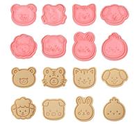 Volumoon 8 Pièces Emporte-Pièces Animaux, Moules à Biscuits Plastique 3D, Emporte-Pièces Enfants pour Gâteaux