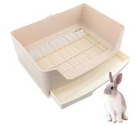 volumoon Bac à Litière en Cage de Lapin, Grand Bacs à litière pour Chat, Bac à Litière avec Tiroir Amovible, Apprendre à Utiliser la Toilette, Bac Plus Grand pour Lapin, Cochons d'Inde, Furets