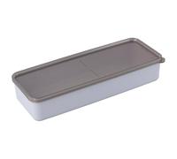 volumoon Boite a Fromage, Conteneur de Bacon avec Couvercle, Deli Viande Conteneurs pour Réfrigérateur, Conteneur de Stockage Hermétique pour Charcuterie, Viande Froide, Poisson (27×5.5×10.2 cm)