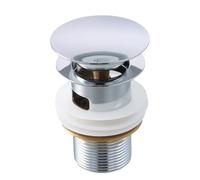 Volumoon Bonde d'évier sans trop-plein, Bonde de Lavabo, Pop Up Bonde Lavabo Universel,Bonde Lavabo Salle de Bain Clic Clac,Vidage Salle de Bain Acier Inoxydable Sans Trop-Plein Anti-Colmatage Argent