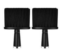 Volumoon Brosse de Cou de Coiffure, 2PCS Brosse de coiffeur Professional Doux Brosse de Coiffeur, Brosse de Coupe de Cheveux, Balais à Cou Brosse à Cheveux pour coiffeurs, salon, barbier, Noir