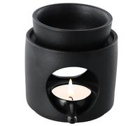 Volumoon Brûleurs à Huile Essentielle, Brûleur à Huile en Céramique, Bol Amovible, Lampe Aromatique, Diffuseur D'huile et de Cire, Brule Parfum avec Porte-Bougie pour Méditation, Décoration Maison (B)
