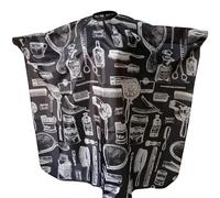 Volumoon Cape de Coiffure, Cape de Salon de Coiffure, Blouse Coiffure en Nylon, Peignoir Coiffure Professionnelle Imperméable, Robe de Coiffure Homme Femme Enfant pour Coupes Couleurs 145*120cm