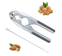 Volumoon Casse Noix, Casse Noisette en Métal, Casse Noisette avec Fourchette, Casse Noix avec Poignée Antidérapante, Pince à Noix Ouvre-Noisette pour Noix, Amandes, Noisettes ou Toutes Sortes de Noix