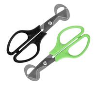volumoon Ciseaux à Œufs de Caille, Oeuf Shell Cutter, Diviseur d'Œufs, Ouvre-Oeufs de Caille en Acier Inoxydable, Ciseaux pour la Cuisine, Outil de Cisailles à Oeufs, Vert, Noir