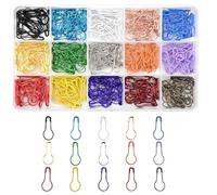 volumoon Épingles De Sûreté, 450 pièces épingles de sûreté, Épingle à Calebasse, Point de Crochet avec boîte de Rangement,Épingles à Nourrice en métal,pour Travaux de Couture et de Bricolage.