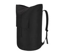 volumoon Grand Sac à Dos à Linge avec Bandoulière Rembourrée, Sac à Linge Sale de Voyage pour Dortoir, Appartement, Sac à Linge Suspendu, Sac à Dos Linge Pliable Sac de Marin pour Voyage, Camping