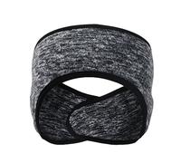 Volumoon Hommes et Femmes Cache-Oreilles Athlétiques, Hiver Sport Bandeau, Molletonné, Chauffe-Oreille Bande de Cheveu, Ceintures Tête de Garder au Chaud Elastiques pour Yoga, Cyclisme, Running (Gris)